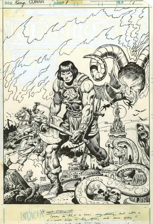 King Conan First Page and Cover
