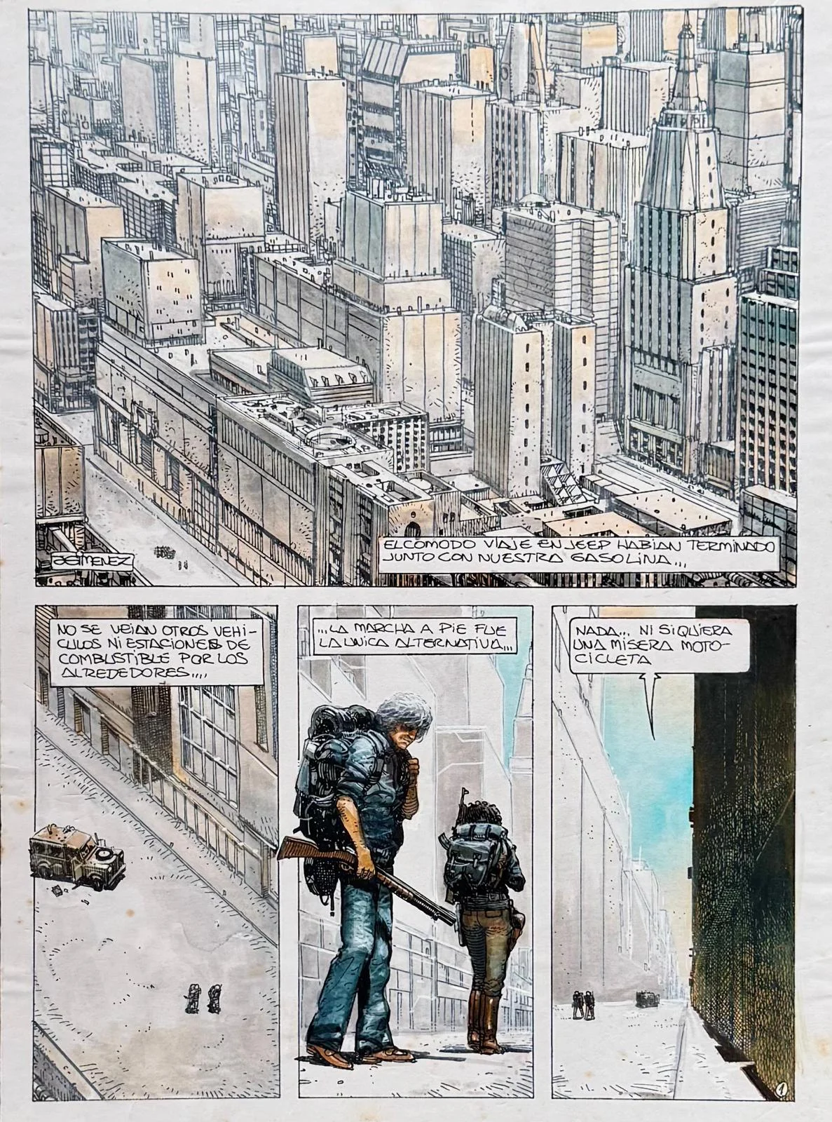 Ciudad, Pencil Inks and watercolor
